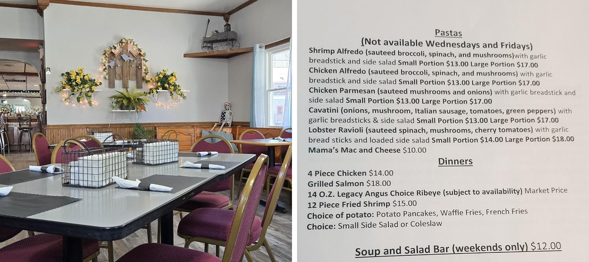 Side Street Station Menu