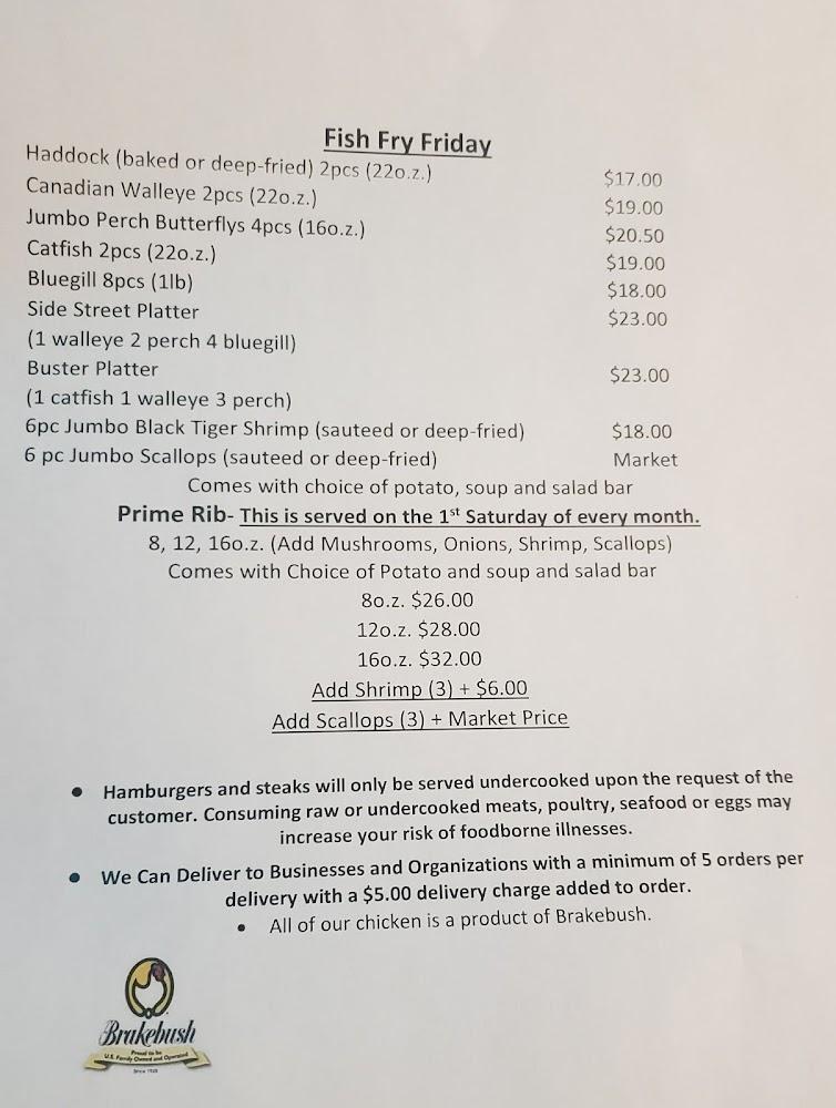 Side Street Station Menu image 4